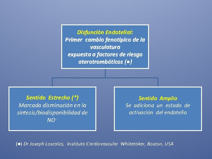 Disfunción Endotelial: Primer cambio fenotípico de la vasculatura expuesta a factores de riesgo aterotrombóticos