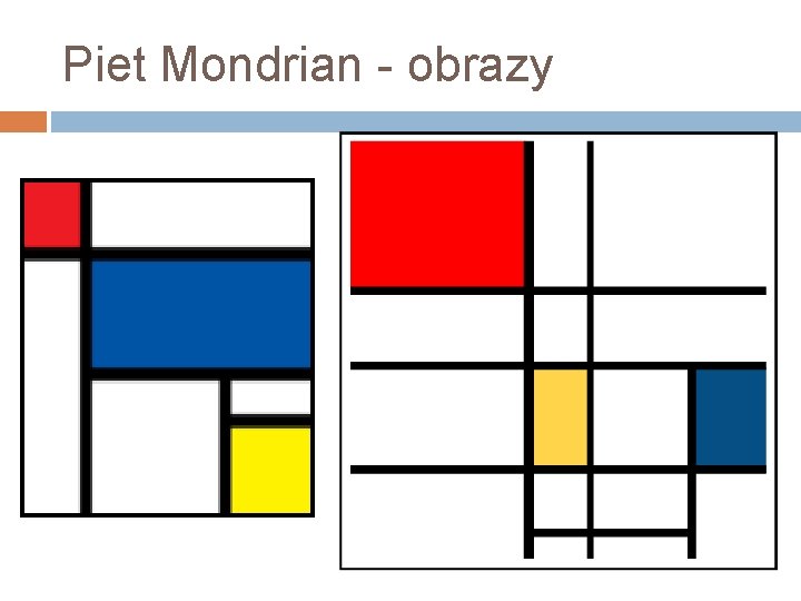 Piet Mondrian - obrazy 