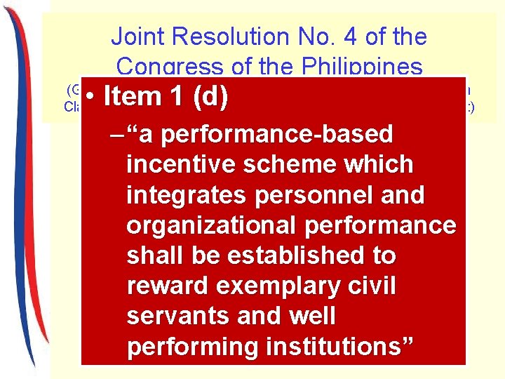 Joint Resolution No. 4 of the Congress of the Philippines • Item 1 (d)