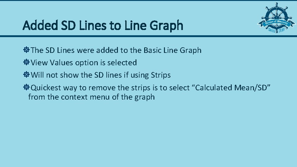 Added SD Lines to Line Graph ]The SD Lines were added to the Basic