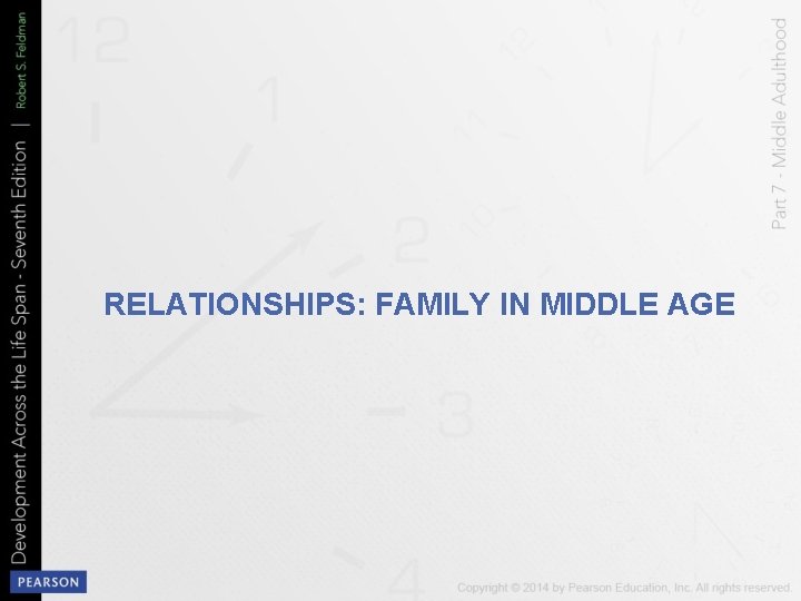 RELATIONSHIPS: FAMILY IN MIDDLE AGE 