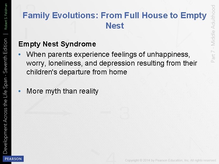 Family Evolutions: From Full House to Empty Nest Syndrome • When parents experience feelings