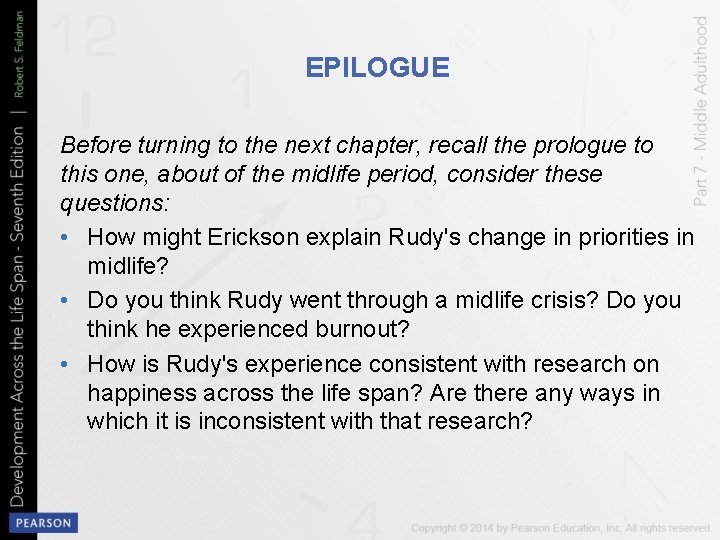 EPILOGUE Before turning to the next chapter, recall the prologue to this one, about