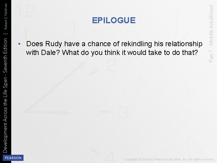 EPILOGUE • Does Rudy have a chance of rekindling his relationship with Dale? What