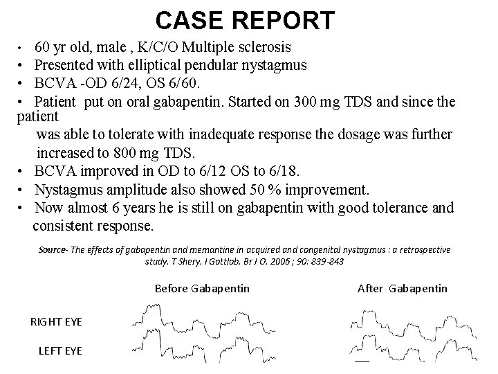 CASE REPORT • 60 yr old, male , K/C/O Multiple sclerosis • Presented with