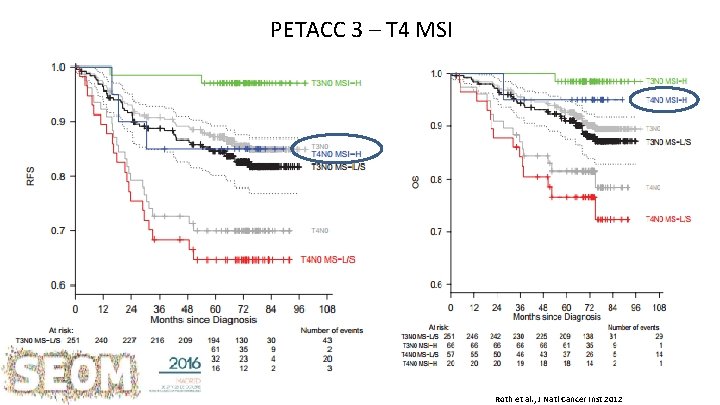 PETACC 3 – T 4 MSI Roth et al. , J Natl Cancer Inst