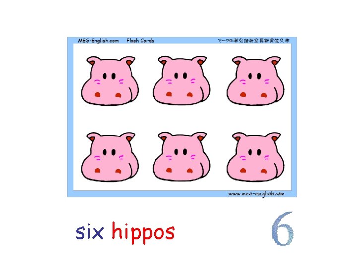 six hippos 