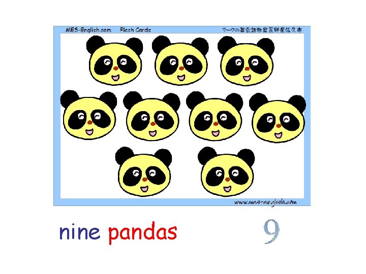 nine pandas 