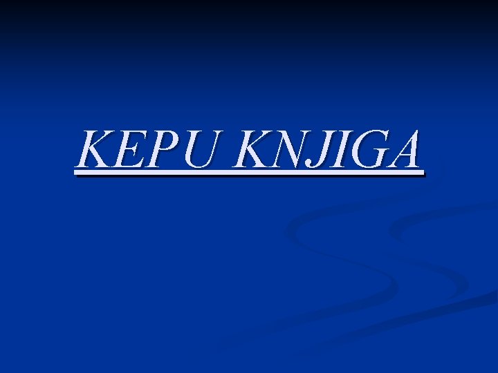 KEPU KNJIGA 