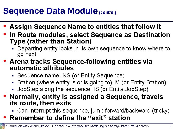 Sequence Data Module (cont’d. ) • • Assign Sequence Name to entities that follow Sequence Data Module (cont’d. ) • • Assign Sequence Name to entities that follow