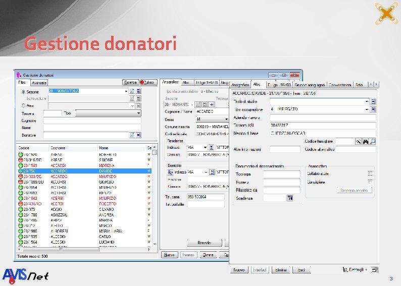 Gestione donatori 3 