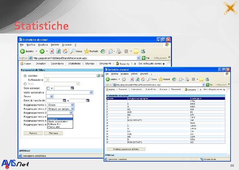 Statistiche 55 