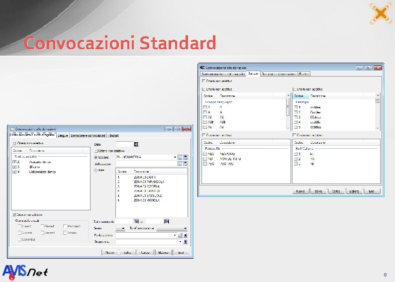 Convocazioni Standard 8 