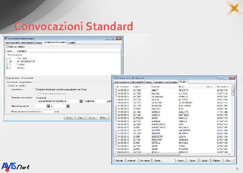 Convocazioni Standard 9 