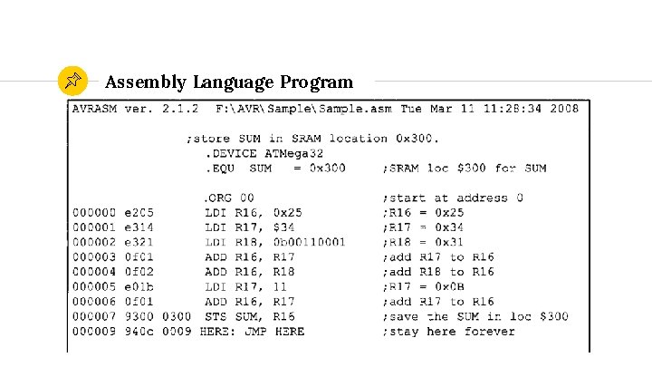 Assembly Language Program 