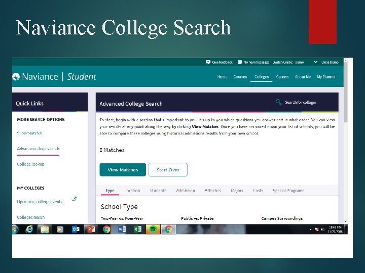 Naviance College Search 