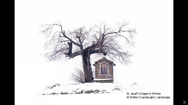 St. Jozef's Chapel In Winter © Stefan Cruysberghs| Landscape 31 
