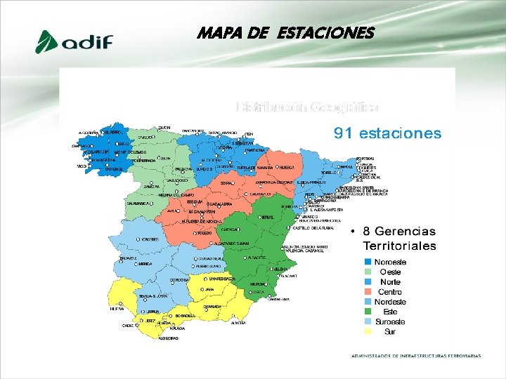 MAPA DE ESTACIONES MAPA DE ESTACIONES