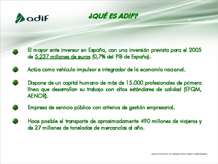 ¿QUÉ ES ADIF? El mayor ente inversor en España, con una inversión prevista para ¿QUÉ ES ADIF? El mayor ente inversor en España, con una inversión prevista para