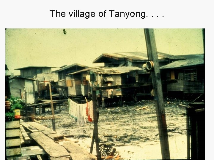 The village of Tanyong. . 