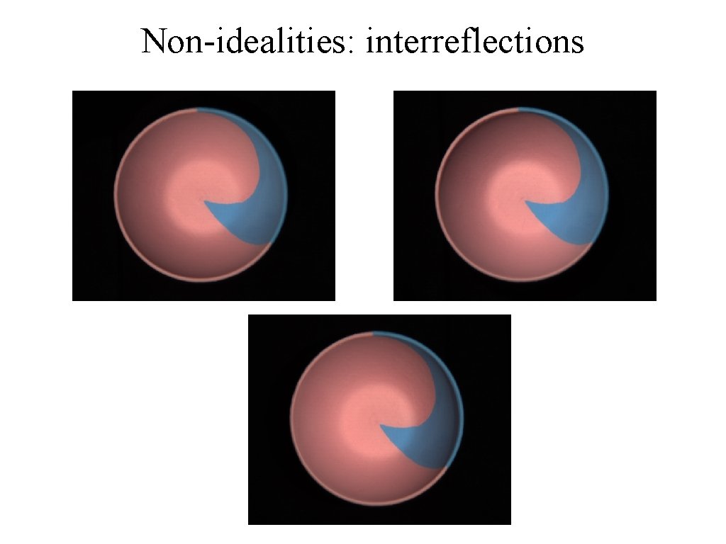 Non-idealities: interreflections 