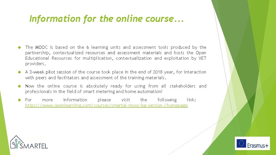 Information for the online course. . . The MOOC is based on the 6