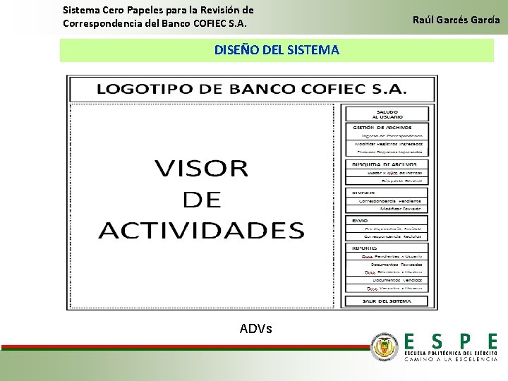 Sistema Cero Papeles para la Revisión de Correspondencia del Banco COFIEC S. A. DISEÑO