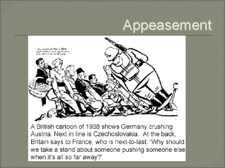 Appeasement 