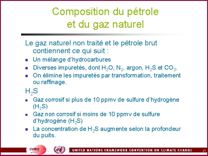 Composition du pétrole et du gaz naturel Le gaz naturel non traité et le