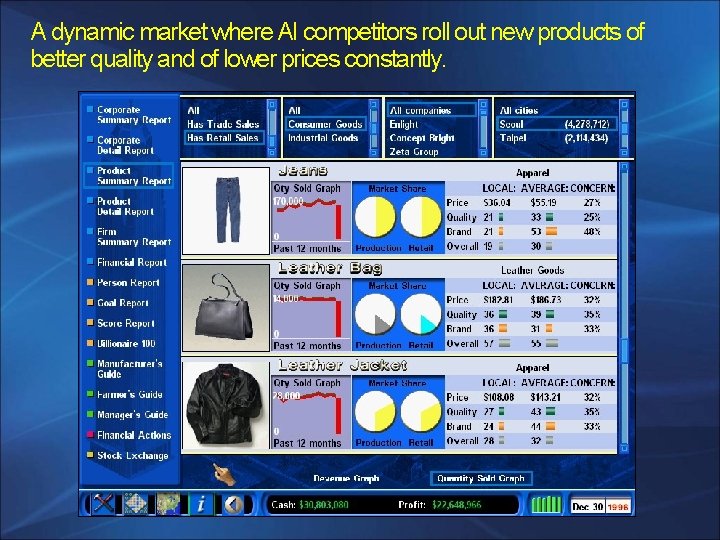 A dynamic market where AI competitors roll out new products of better quality and