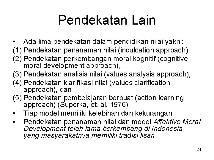 Pendidikan Nilai Di Era Global 1 Outline Apa