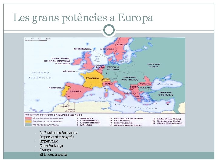 Les grans potències a Europa § § § La Rusia dels Romanov Imperi austrohogarés