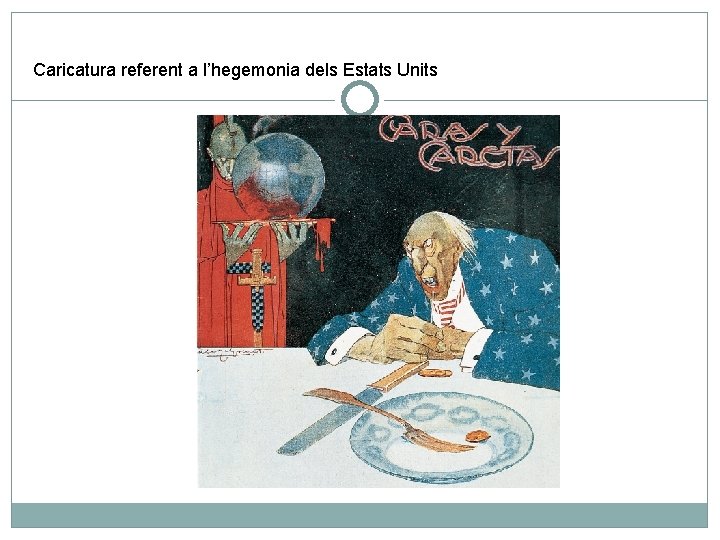 Caricatura referent a l’hegemonia dels Estats Units 