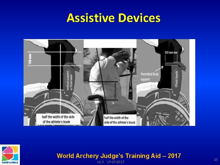 Assistive Devices World Archery Judge’s Training Aid – 2017 v 1. 0 17 -07