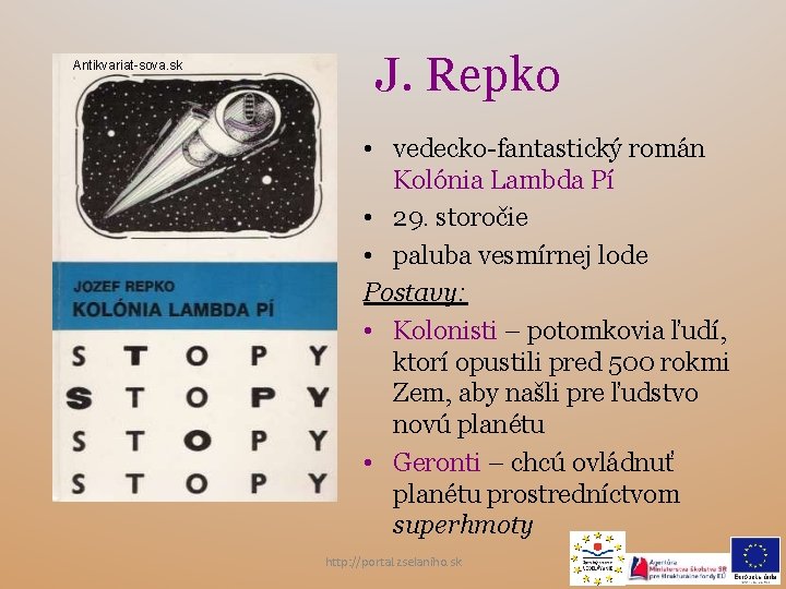 Antikvariat-sova. sk J. Repko • vedecko-fantastický román Kolónia Lambda Pí • 29. storočie •