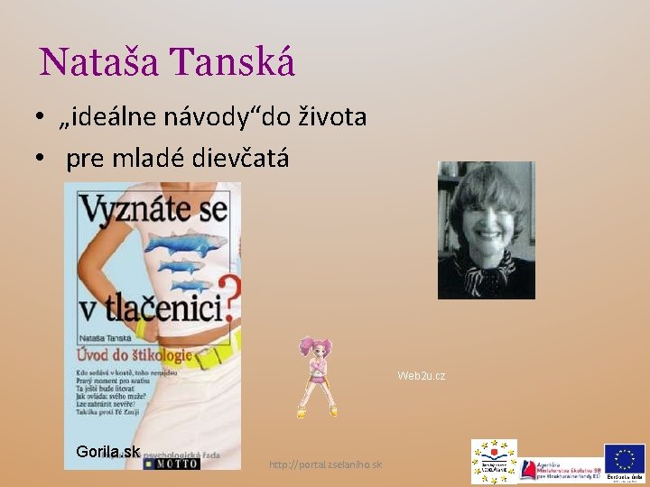 Nataša Tanská • „ideálne návody“do života • pre mladé dievčatá Web 2 u. cz