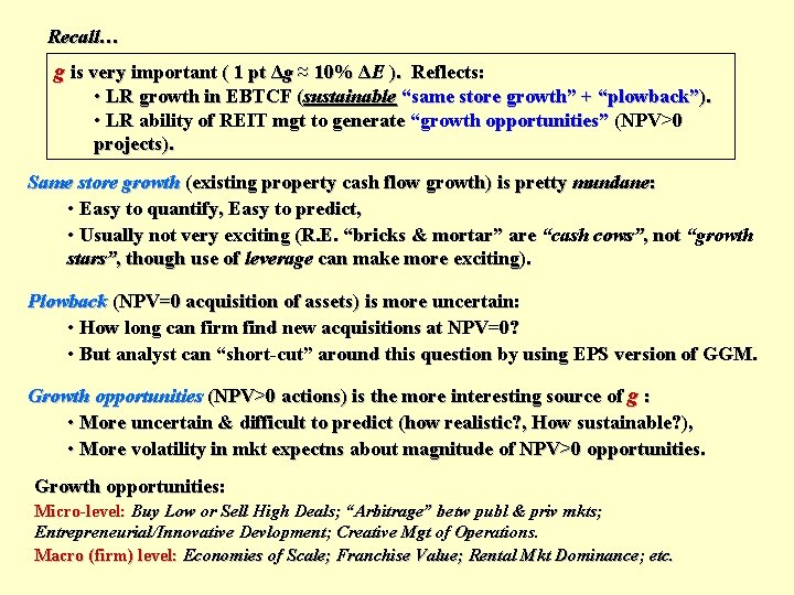 Recall… g is very important ( 1 pt Δg ≈ 10% ΔE ). Reflects: