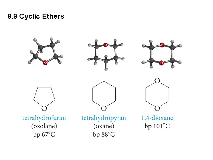 8. 9 Cyclic Ethers 