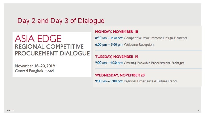 Day 2 and Day 3 of Dialogue 11/24/2020 8 