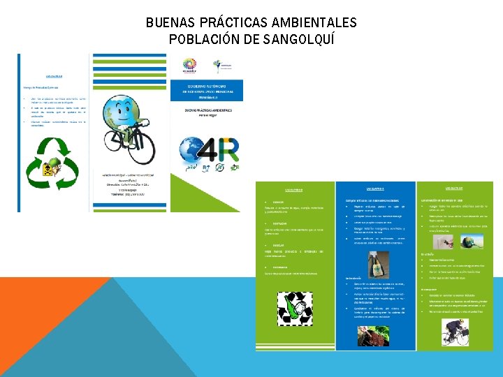 BUENAS PRÁCTICAS AMBIENTALES POBLACIÓN DE SANGOLQUÍ 