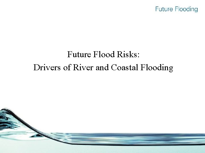 Future Flood Risks: Drivers of River and Coastal Flooding 