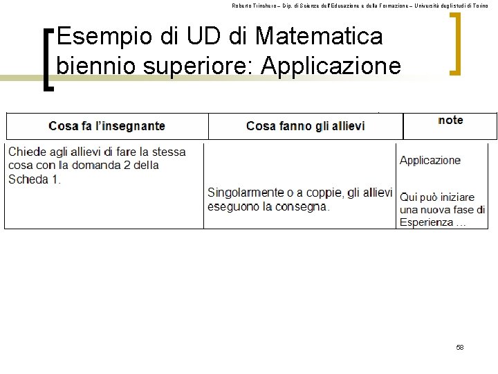 Roberto Trinchero – Dip. di Scienze dell’Educazione e della Formazione – Università degli studi
