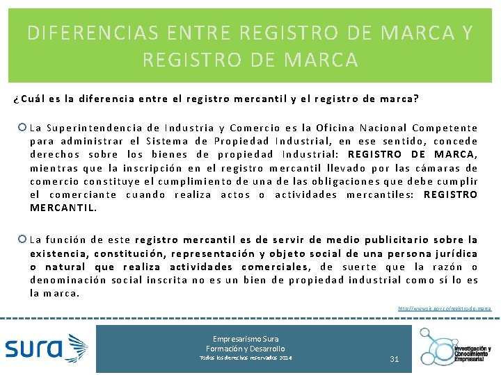 DIFERENCIAS ENTRE REGISTRO DE MARCA Y REGISTRO DE MARCA ¿Cuál es la diferencia entre