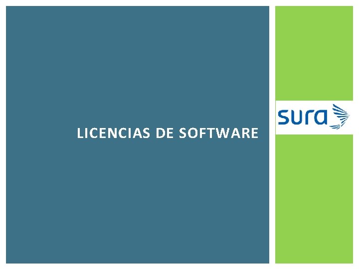 LICENCIAS DE SOFTWARE 