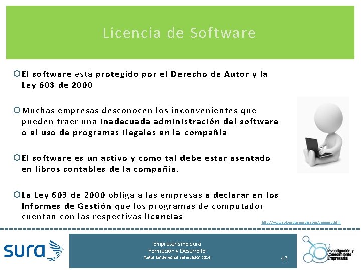 Licencia de Software El software está protegido por el Derecho de Autor y la