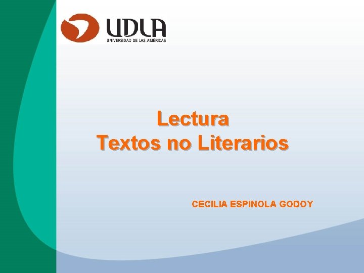 Lectura Textos no Literarios CECILIA ESPINOLA GODOY 