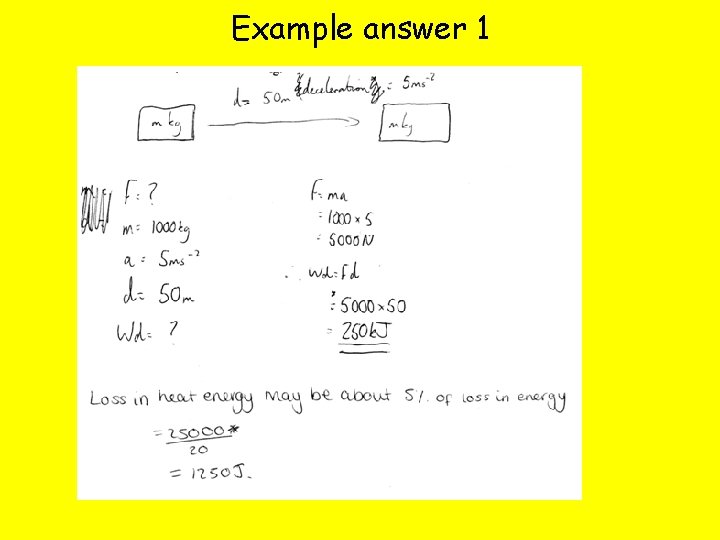 Example answer 1 
