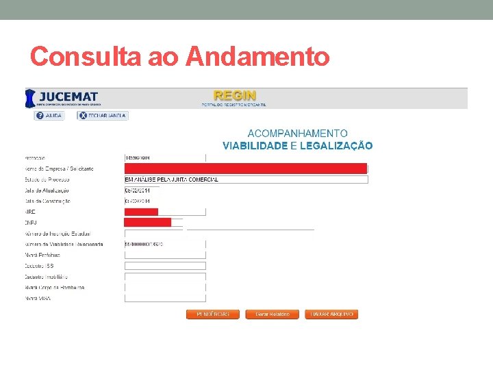 Consulta ao Andamento 