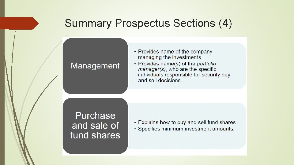 Summary Prospectus Sections (4) 