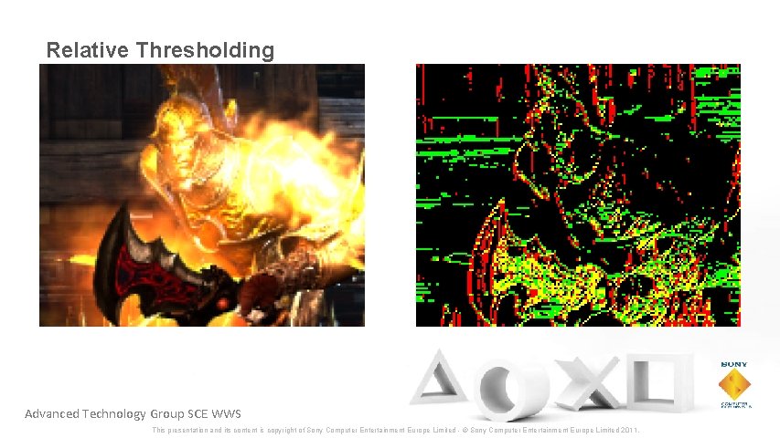 Relative Thresholding Advanced Technology Group SCE WWS This presentation and its content is copyright